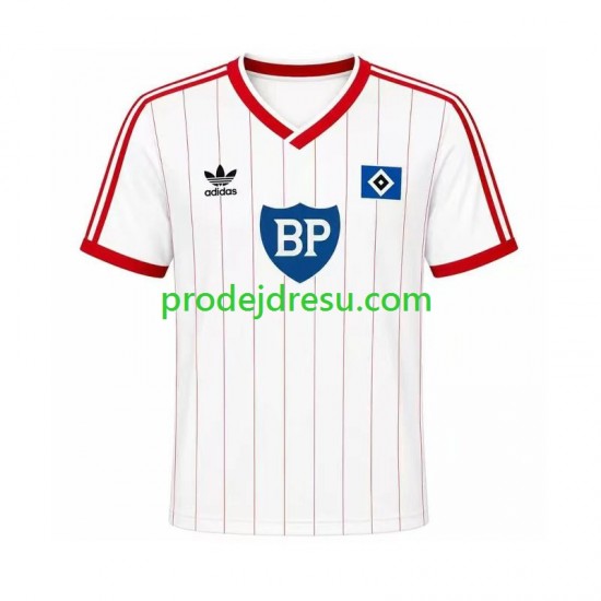 Hamburger SV Dresy Fotbal 1984 Retro Muž Domácí Krátký rukáv