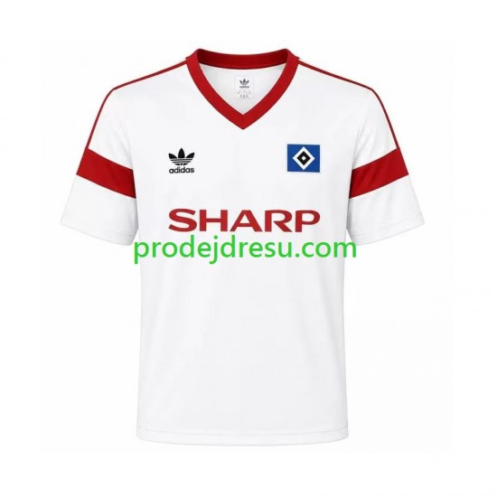 Hamburger SV Dresy Fotbal 1988 Retro Muž Domácí Krátký rukáv