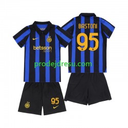 Inter Milán Dresy Fotbal Alessandro Bastoni 95 Dětský Domácí 2026-2027 Krátký rukáv