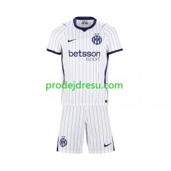 Inter Milán Dresy Fotbal Dětský Venkovní 2026-2027 Krátký rukáv