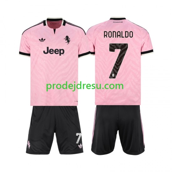 Juventus Dresy Fotbal Cristiano Ronaldo 7 Dětský Venkovní 2026-2027 Krátký rukáv