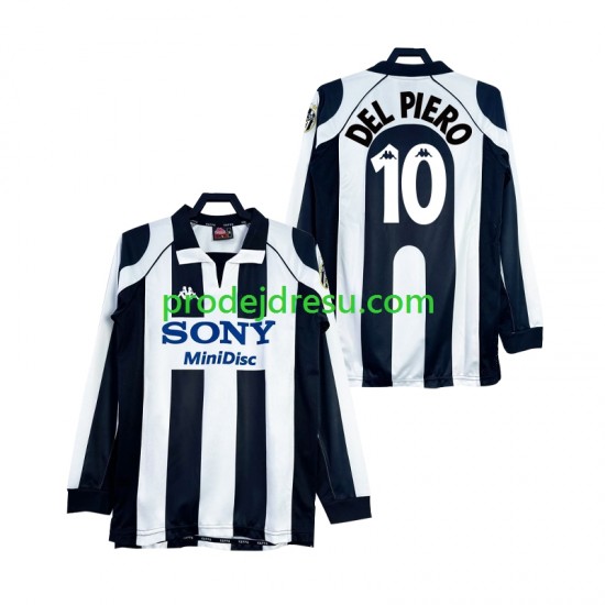Juventus Dresy Fotbal DEL PIERO 10 1997 Retro Muž Domácí 1998 Dlouhý rukáv