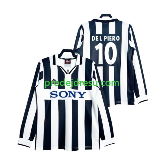 Juventus Dresy Fotbal DEL PIERO 10 1997 Retro Muž Domácí Dlouhý rukáv