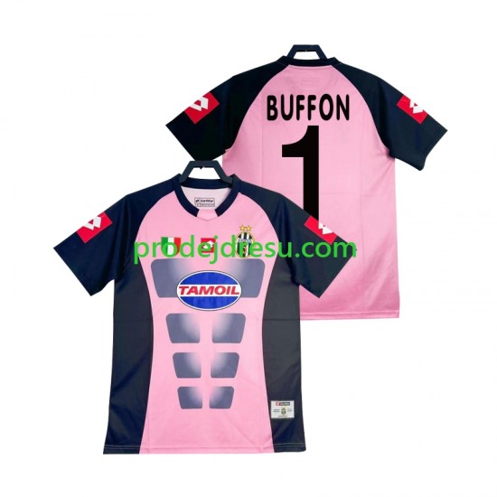 Juventus Dresy Fotbal Buffon 1 Brankářské Retro Muž Venkovní 2002-2003 Krátký rukáv