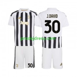 Juventus Dresy Fotbal Jonathan David 30 Dětský Domácí 2026-2027 Krátký rukáv