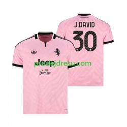 Juventus Dresy Fotbal Jonathan David 30 Muž Venkovní 2026-2027 Krátký rukáv