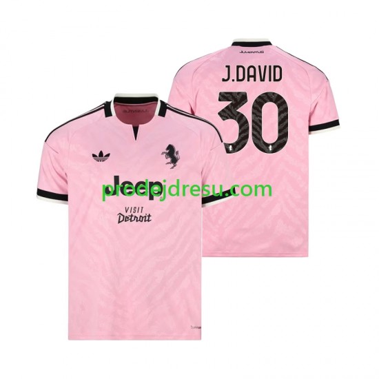 Juventus Dresy Fotbal Jonathan David 30 Muž Venkovní 2026-2027 Krátký rukáv
