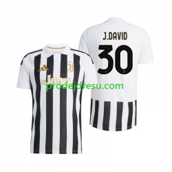 Juventus Dresy Fotbal Jonathan David 30 Muž Domácí 2026-2027 Krátký rukáv