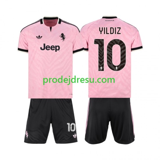 Juventus Dresy Fotbal Kenan Yildiz 10 Dětský Venkovní 2026-2027 Krátký rukáv
