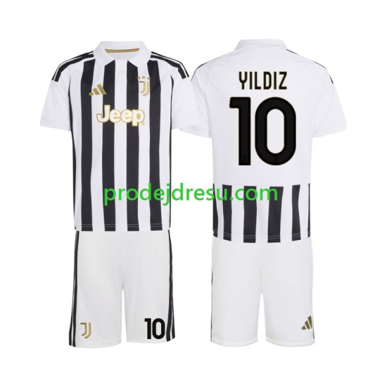 Juventus Dresy Fotbal Kenan Yildiz 10 Dětský Domácí 2026-2027 Krátký rukáv