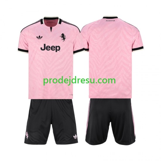 Juventus Dresy Fotbal Dětský Venkovní 2026-2027 Krátký rukáv