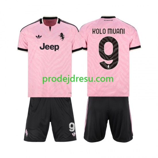 Juventus Dresy Fotbal Randal Kolo Muani 9 Dětský Venkovní 2026-2027 Krátký rukáv
