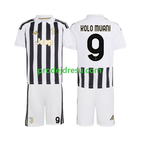 Juventus Dresy Fotbal Randal Kolo Muani 9 Dětský Domácí 2026-2027 Krátký rukáv