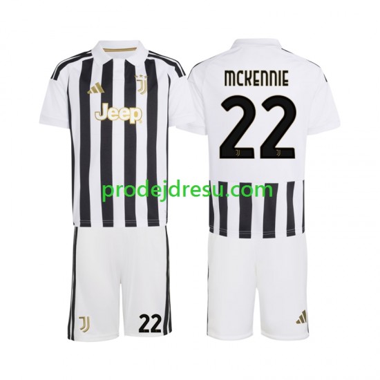 Juventus Dresy Fotbal Weston McKennie 22 Dětský Domácí 2026-2027 Krátký rukáv