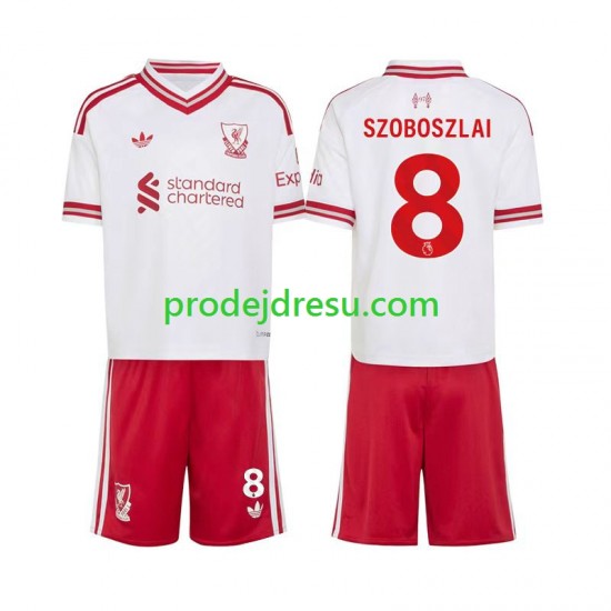 Liverpool Dresy Fotbal Dominik Szoboszlai 8 Dětský Venkovní 2026-2027 Krátký rukáv