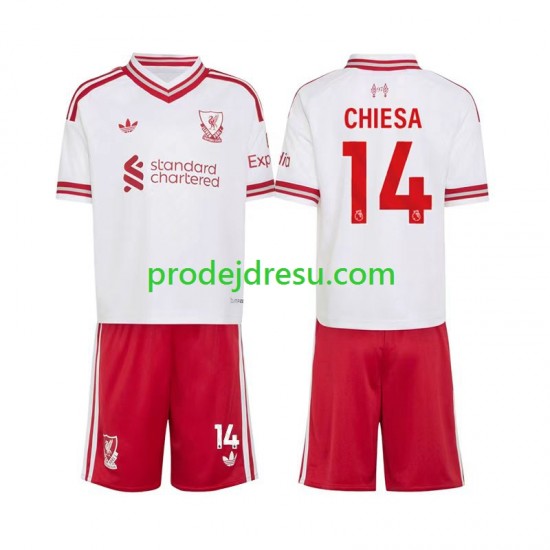 Liverpool Dresy Fotbal Federico Chiesa 14 Dětský Venkovní 2026-2027 Krátký rukáv