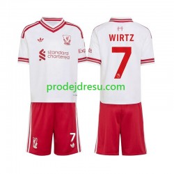 Liverpool Dresy Fotbal Florian Wirtz 7 Dětský Venkovní 2026-2027 Krátký rukáv