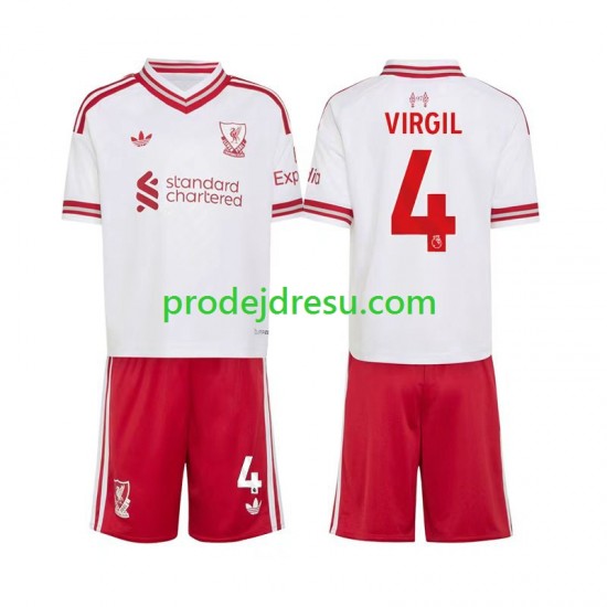 Liverpool Dresy Fotbal Virgil van Dijk 4 Dětský Venkovní 2026-2027 Krátký rukáv