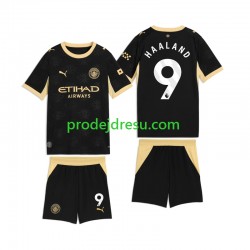Manchester City Dresy Fotbal Erling Haaland 9 Dětský Venkovní 2026-2027 Krátký rukáv