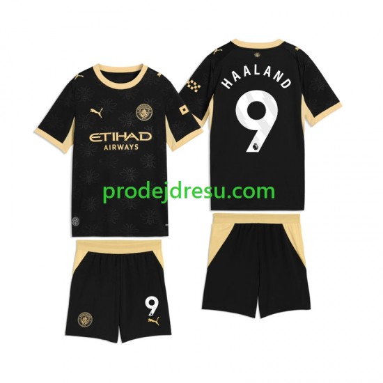 Manchester City Dresy Fotbal Erling Haaland 9 Dětský Venkovní 2026-2027 Krátký rukáv