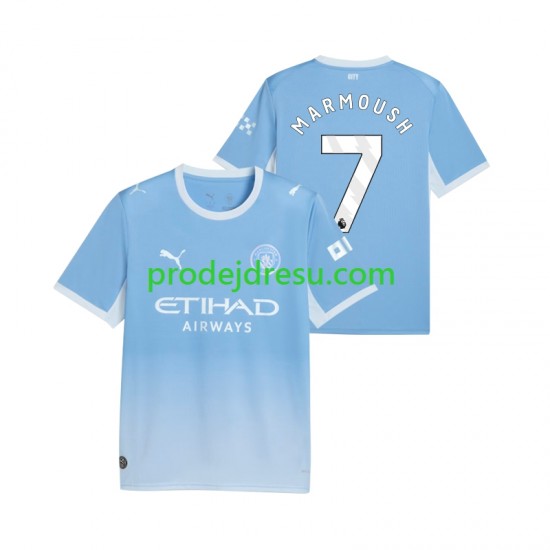 Manchester City Dresy Fotbal Omar Marmoush 7 Muž Domácí 2026-2027 Krátký rukáv