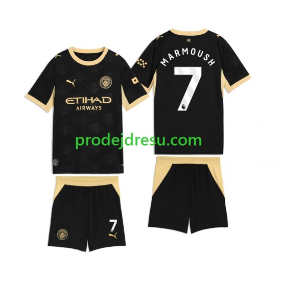 Manchester City Dresy Fotbal Omar Marmoush 7 Dětský Venkovní 2026-2027 Krátký rukáv