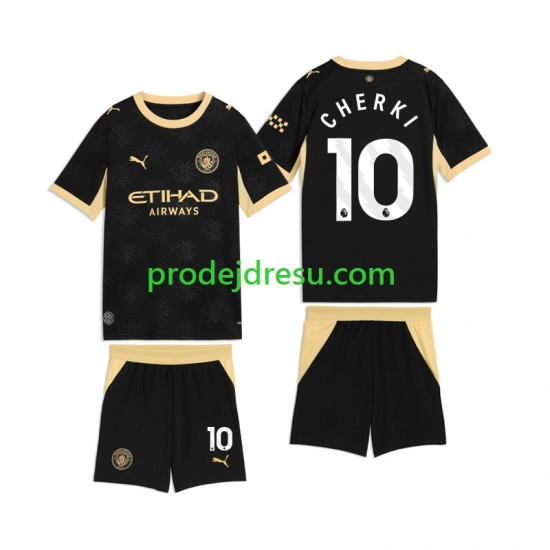 Manchester City Dresy Fotbal Rayan Cherki 10 Dětský Venkovní 2026-2027 Krátký rukáv
