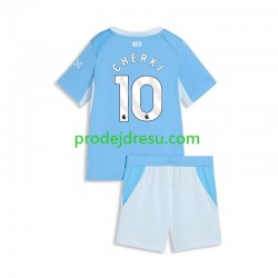 Manchester City Dresy Fotbal Rayan Cherki 10 Dětský Domácí 2026-2027 Krátký rukáv
