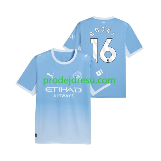 Manchester City Dresy Fotbal Rodri 16 Muž Domácí 2026-2027 Krátký rukáv