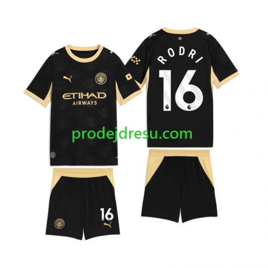 Manchester City Dresy Fotbal Rodri 16 Dětský Venkovní 2026-2027 Krátký rukáv