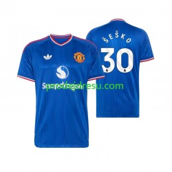 Manchester United Dresy Fotbal Benjamin Sesko 30 Muž Venkovní 2026-2027 Krátký rukáv