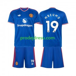 Manchester United Dresy Fotbal Bryan Mbeumo 19 Dětský Venkovní 2026-2027 Krátký rukáv