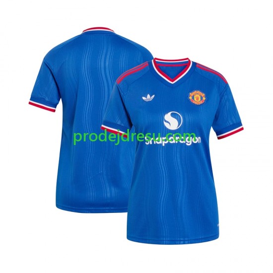 Manchester United Dresy Fotbal Žena Venkovní 2026-2027 Krátký rukáv