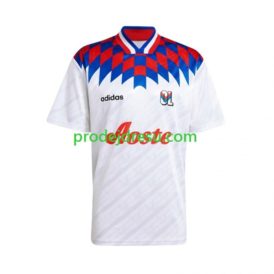 Olympique Lyonnais Dresy Fotbal 1995 1996 Retro Muž Domácí Krátký rukáv