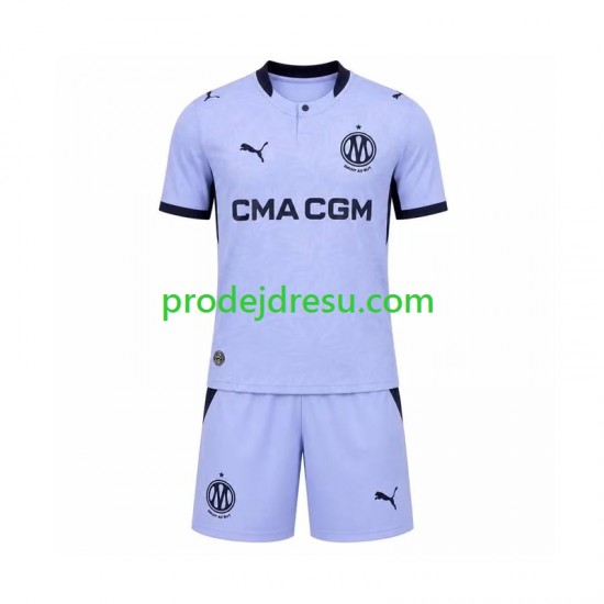 Olympique Marseille Dresy Fotbal Dětský Alternativní 2026-2027 Krátký rukáv