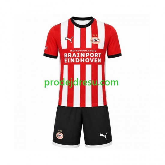 PSV Eindhoven Dresy Fotbal Dětský Domácí 2026-2027 Krátký rukáv