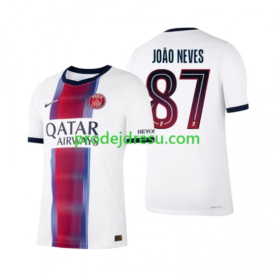 Paris Saint-Germain Dresy Fotbal Joao Neves 87 Muž Venkovní 2026-2027 Krátký rukáv