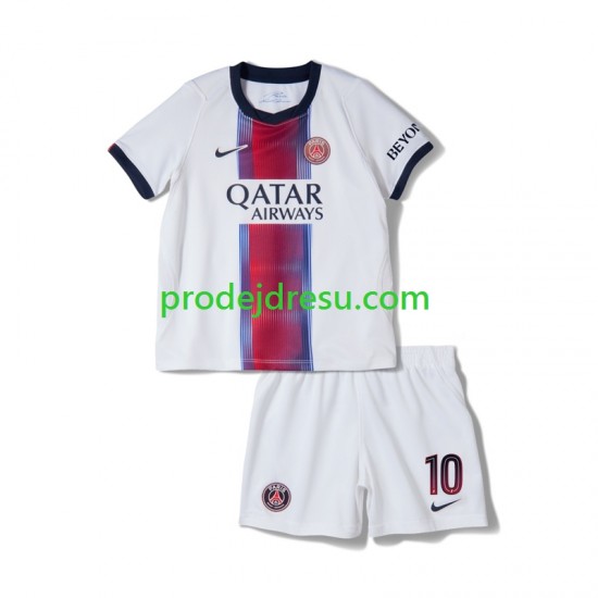 Paris Saint-Germain Dresy Fotbal Neymar JR 10 Dětský Venkovní 2026-2027 Krátký rukáv