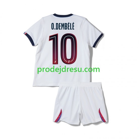 Paris Saint-Germain Dresy Fotbal Ousmane Dembele 10 Dětský Venkovní 2026-2027 Krátký rukáv