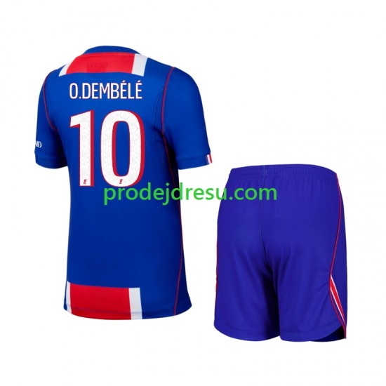 Paris Saint-Germain Dresy Fotbal Ousmane Dembele 10 Dětský Domácí 2026-2027 Krátký rukáv