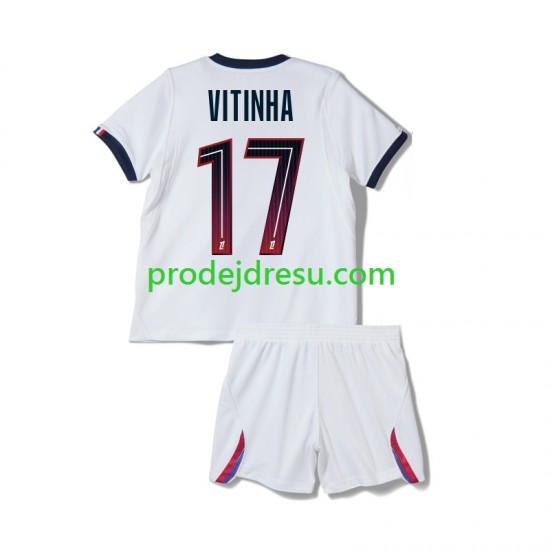 Paris Saint-Germain Dresy Fotbal Vitinha 17 Dětský Venkovní 2026-2027 Krátký rukáv