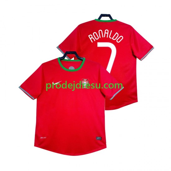 Portugalsko Dresy Fotbal Cristiano Ronaldo 7 2012 Retro Muž Domácí Krátký rukáv