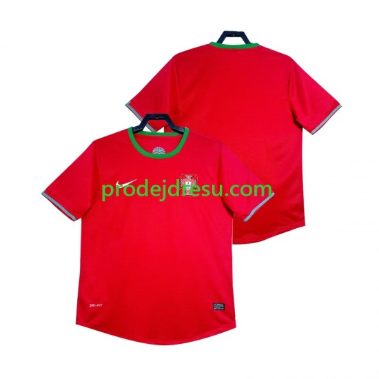 Portugalsko Dresy Fotbal 2012 Retro Muž Domácí Krátký rukáv