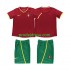Portugalsko Dresy Fotbal Retro Dětský Domácí 2002 Krátký rukáv