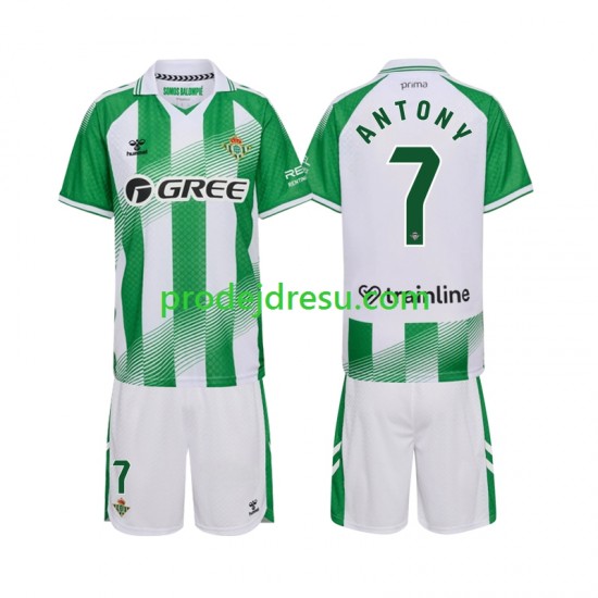 Real Betis Dresy Fotbal Anthoy 7 Dětský Domácí 2026-2027 Krátký rukáv