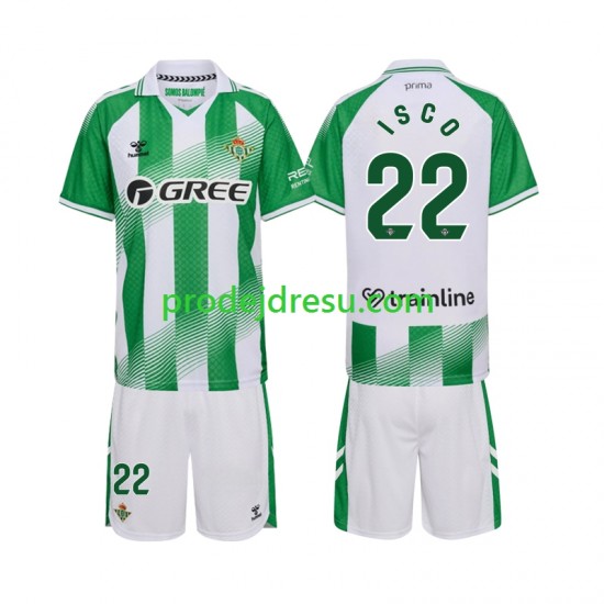 Real Betis Dresy Fotbal Isco 22 Dětský Domácí 2026-2027 Krátký rukáv