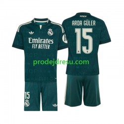 Real Madrid Dresy Fotbal Arda Guler 15 Dětský Venkovní 2026-2027 Krátký rukáv
