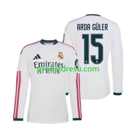 Real Madrid Dresy Fotbal Arda Guler 15 Muž Domácí 2026-2027 Dlouhý rukáv