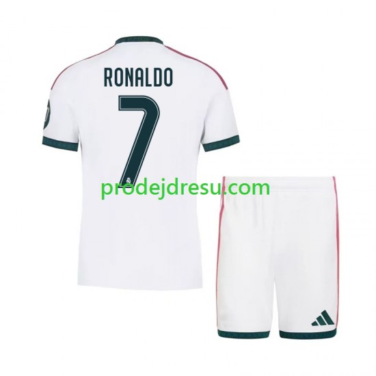 Real Madrid Dresy Fotbal Cristiano Ronaldo 7 Dětský Domácí 2026-2027 Krátký rukáv
