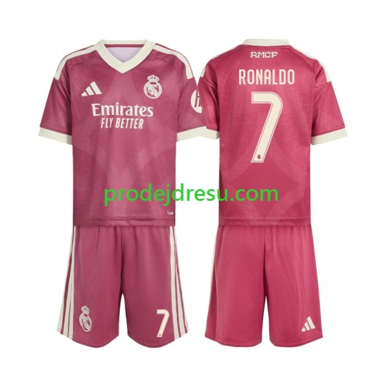 Real Madrid Dresy Fotbal Cristiano Ronaldo 7 Dětský Alternativní 2026-2027 Krátký rukáv